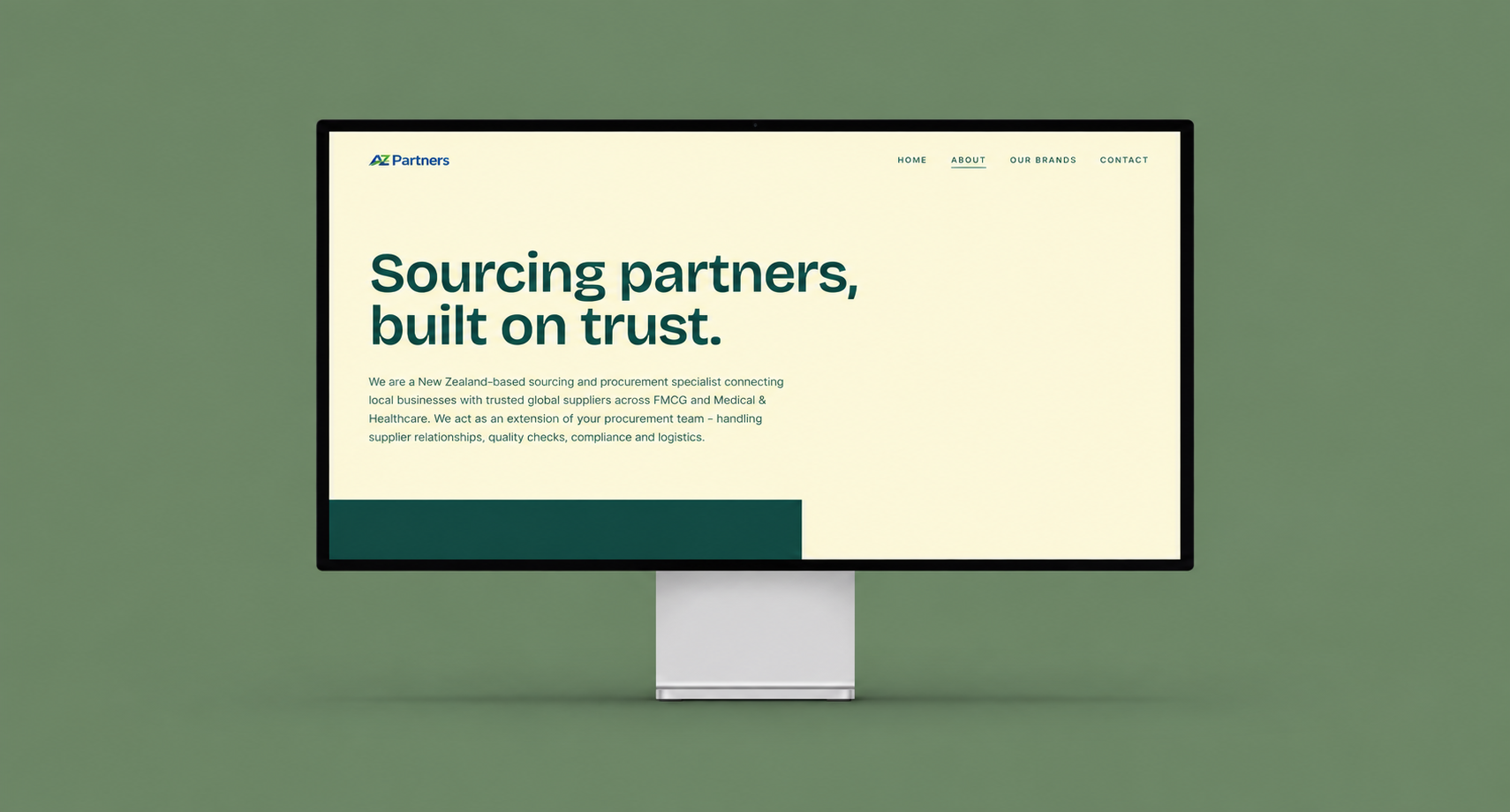 Web development from scratch - AZ Partners case study preview